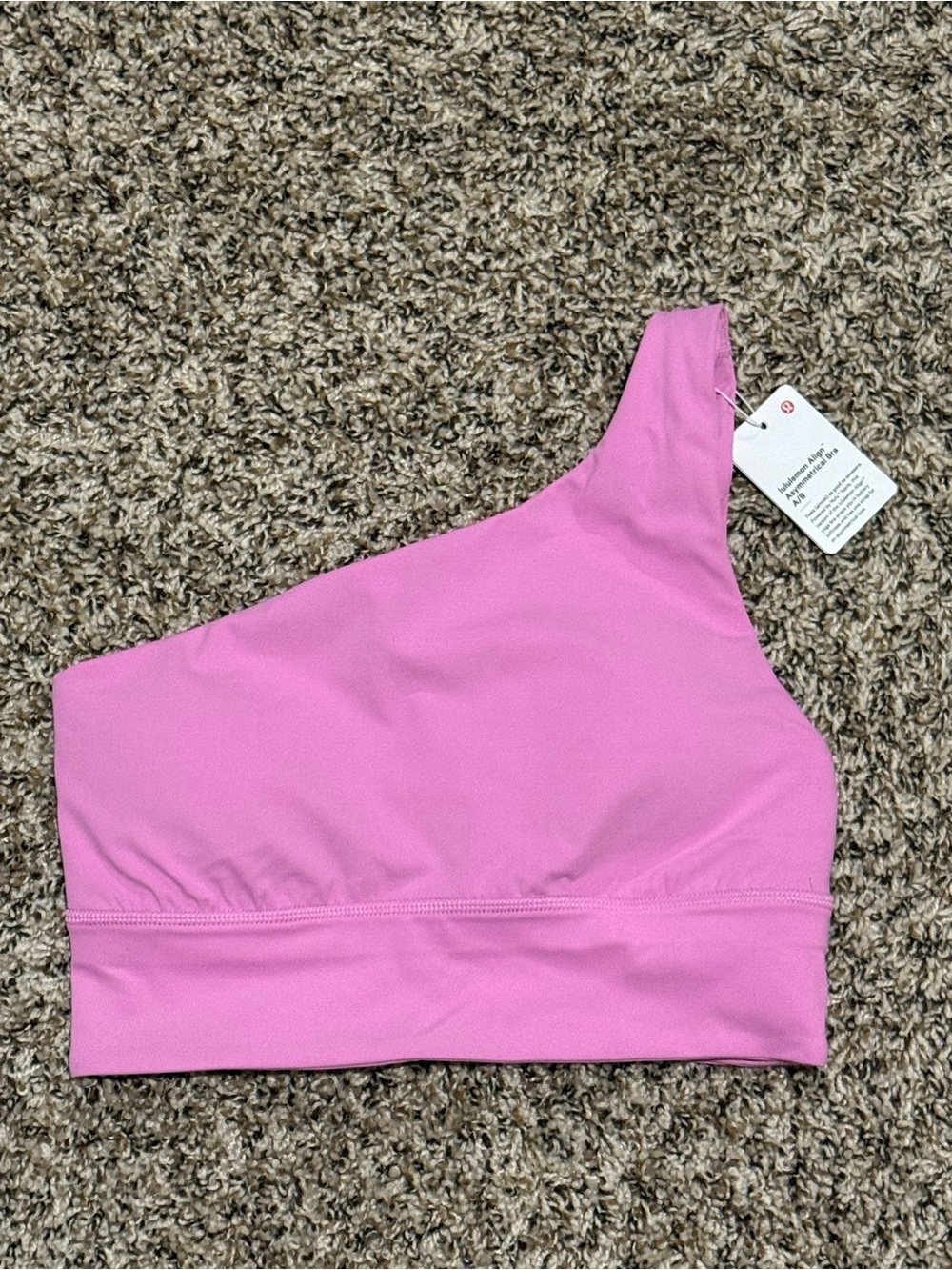 NWT Lululemon Align Asymmetrical Bra Pink Size 4